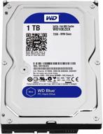 жесткий диск wd blue desktop объемом 1 тб - 3,5 дюйма, 5400~7200 об/мин, sata3 (6,0 гб/с), 64 мб кэш-памяти. идеально подходит для пк, mac, cctv, nas, dvr, raid и приложений sata. гарантия 1 год. logo