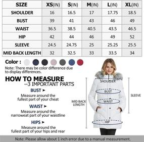 img 3 attached to BINACL Women's Winter Warm Thicken Long Outwear Pockets Coat Parka Jacket - Stay Cozy and Stylish with 7 Color Options, Available in XS-XL Sizes