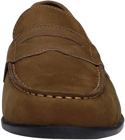 img 1 attached to Canven Leather Moccasin Business Brush Off Men's Shoes and Loafers & Slip-Ons