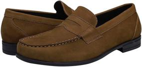 img 3 attached to Canven Leather Moccasin Business Brush Off Men's Shoes and Loafers & Slip-Ons