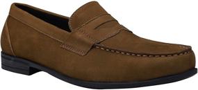 img 4 attached to Canven Leather Moccasin Business Brush Off Men's Shoes and Loafers & Slip-Ons