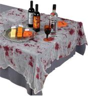 amscan bloody gauze halloween table logo