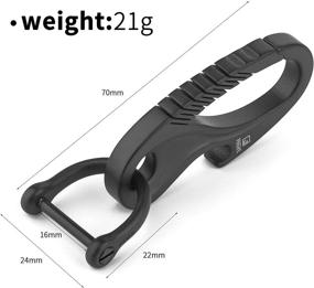 img 2 attached to 🔐 TISUR Titanium Carabiner Anti-Lost Release: Secure Your Valuables with Ease