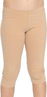 stretch comfort cotton leggings - premium medium girls' clothing for maximum leggings comfort logo