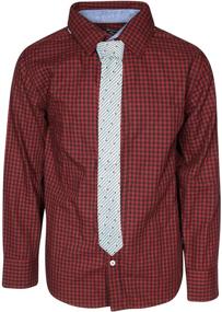 img 4 attached to Boys Long Sleeve Button Down Shirt by Ben Sherman