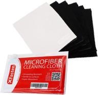 🔍 xfasten microfiber cleaning cloth 6-pack - lint-free cloth cleaning wipes for eyeglass, camera lens, cellphone, computer screen, tablet, laptop, and vr screens - eyeglass cleaner wipes logo