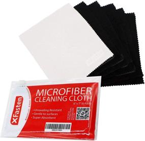 img 4 attached to 🔍 XFasten Microfiber Cleaning Cloth 6-Pack - Lint-free Cloth Cleaning Wipes for Eyeglass, Camera Lens, Cellphone, Computer Screen, Tablet, Laptop, and VR Screens - Eyeglass Cleaner Wipes