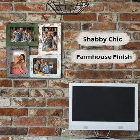 img 1 attached to 🖼️ Rustic Farmhouse 4x6 Picture Frame Collage with Four Photo Frames and a Distressed Finish