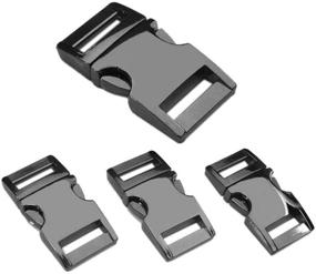 img 4 attached to Metal Side Release Buckles for Paracord Bracelets - 10 Pack 5/8&#34; (15mm) #FLQ102-15B