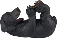 🐶 black labrador tabletop wine bottle holder: stylish kitchen decor for dog lovers логотип