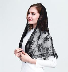 img 1 attached to Католическая часовня Infinity Mantilla Floral