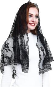 img 4 attached to Католическая часовня Infinity Mantilla Floral