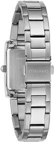 img 2 attached to Caravelle Dress Quartz Ladies Watch, Stainless 🕰️ Steel, Silver-Tone - Model 43L203: Elegant Timekeeping with Style