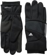 🧤 versatile adidas black gloves, perfect for small to medium-sized hands logo