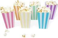 🍿 unicorn pastel mix - 36 count mini popcorn & candy favor treat boxes for birthday, bridal, and baby shower logo