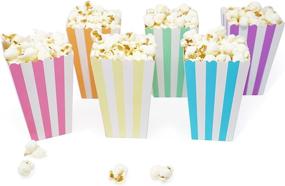 img 4 attached to 🍿 Unicorn Pastel Mix - 36 Count Mini Popcorn & Candy Favor Treat Boxes for Birthday, Bridal, and Baby Shower