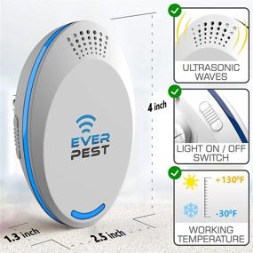 img 1 attached to 🔌 2021 Ultrasonic Pest Repellent Control (2-Pack) - Indoor and Outdoor Repeller for Fleas, Rats, Roaches, Cockroaches, Fruit Flies, Rodents, Insects - Plug-In Home Device to Eliminate Mosquitoes, Ants