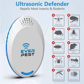 img 2 attached to 🔌 2021 Ultrasonic Pest Repellent Control (2-Pack) - Indoor and Outdoor Repeller for Fleas, Rats, Roaches, Cockroaches, Fruit Flies, Rodents, Insects - Plug-In Home Device to Eliminate Mosquitoes, Ants