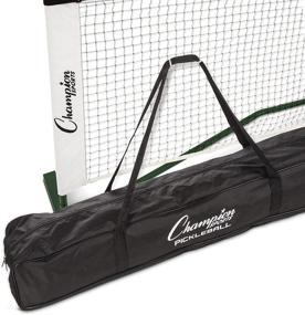 img 4 attached to ⚽️ Champion Sports Pickleball Net - Portable Regulation Size Pickle Ball Net System - Easy Assembly Nets with Carry Bag - 22’W x 36”H