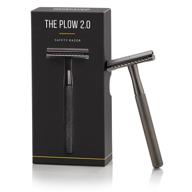 ✂️ experience precision shaving with manscaped's plow 2.0 premium single blade double-edged safety razor logo