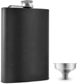 img 4 attached to 🍾 Premium 8oz. Stainless Steel Hip Flask Set with Funnel - Perfect Whiskey Gifts for Men and Women, Ideal Alcohol Gift for Drinking On the Go - Leak Proof, BPA Free, and Great Groomsmen Gifts