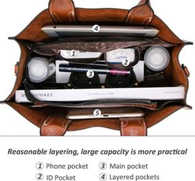 img 2 attached to 👜 Pahajim Women's Fashion Handbags & Wallets - Handle Satchel