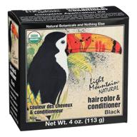 🖤 light mountain natural hair color - black, 12 ounce: a 3 piece kit (187002) logo