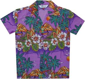 img 1 attached to Hawaiian Shirts Floral Scenic Print Boys' Clothing via Tops, Tees & Shirts