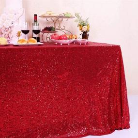 img 2 attached to GFCC Glitter Red Sequin Tablecloth