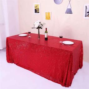 img 1 attached to GFCC Glitter Red Sequin Tablecloth