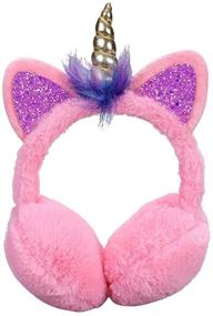 img 4 attached to FENICAL Earmuffs Unicorn Headwear Cartoon