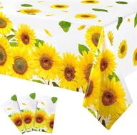 sunflower tablecloth decorations rectangle birthday logo