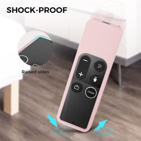 img 1 attached to Защитный чехол AhaStyle для Apple TV Siri Remote с держателем AirTag