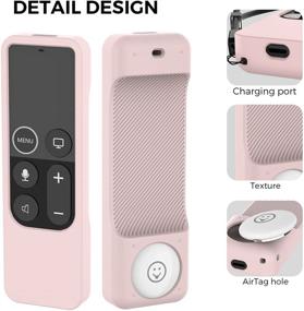 img 2 attached to AhaStyle Protective Case For Apple TV Siri Remote With AirTag Holder Home Audio and Home Audio Accessories