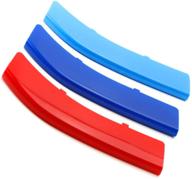 ijdmtoy m-цветом решетки вставки обрамляет для bmw f30 3-й серии 320i 👍 328d 328i 335i 340i с обычным решетчатым грилем (11 балок) - оригинальные аксессуары bmw логотип