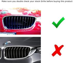 img 2 attached to iJDMTOY M-Colored Grille Insert Trims for BMW F30 3 Series 320i 👍 328d 328i 335i 340i w/ Standard Kidney Grill (11 Beams) - Genuine BMW Accessories
