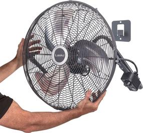 img 2 attached to 🌬️ Lasko 20-inch High Velocity Fan, Floor or Wall Mountable, in Grey (Model H20610)