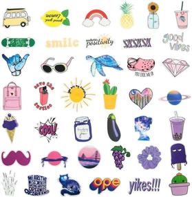 img 2 attached to 🎨 200Pcs Aesthetic Stickers: Cute Mixed VSCO Stickers for Water Bottles, Skateboards & Laptops - Waterproof Vinyl Decals, Perfect for Personalizing your Devices