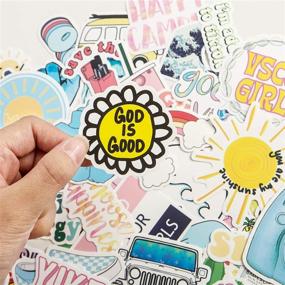 img 1 attached to 🎨 200Pcs Aesthetic Stickers: Cute Mixed VSCO Stickers for Water Bottles, Skateboards & Laptops - Waterproof Vinyl Decals, Perfect for Personalizing your Devices