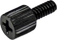 🔩 startech.com 6-32, 5/16in long thumbscrew for computer cases - pack of 50, black metal (screwthumb) logo