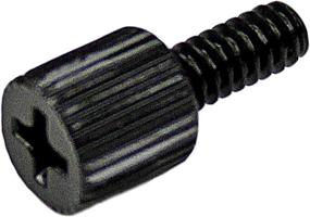 img 3 attached to 🔩 StarTech.com 6-32, 5/16in Long Thumbscrew for Computer Cases - Pack of 50, Black Metal (SCREWTHUMB)