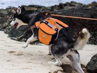 🎒 premium reflective saddle bag for medium large dogs - thinkpet outdoor dog backpack for hound travel rucksack logo
