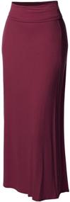 img 4 attached to 👗 Flare Skirt for Women: Stylish Fold Over Design – Clothing and Skirts for Fashion-Savvy Ladies