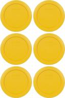 🍯 pyrex 2-cup butter yellow plastic food storage lids bundle - including 7200-pc and more! logo