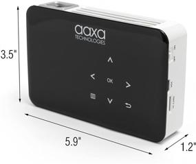 img 1 attached to 📽️ AAXA P300 Neo светодиодный видеопроектор с аккумулятором на 2,5 часа, встроенным медиаплеером, входами HDMI/Mini VGA/USB/microSD, совместимым с iPhone, iPad, PS4, Xbox, поддержкой 1080p.