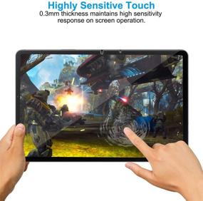 img 2 attached to 💢 SMAPP Samsung Tab S7 11 inch [2 Pack] Tempered Glass Screen Protector - Easy Installation, High Definition, Scratch Resistant, Bubble Free - Galaxy Tab S7 2020