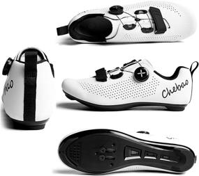 img 2 attached to 🚴 Versatile SPD-Compatible Road Bike Cycling Shoes: Perfect for Indoor & Outdoor Riding, Peloton & Racing - Sizes 5-12