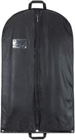 img 2 attached to HANGERWORLD 40inch Hanging Suit Garment Bag: Travel in Style with Clothes Cover and Convenient Handles (1 Pack, Black)