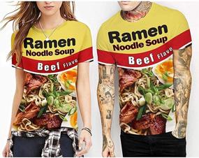 img 2 attached to 🍜 Summer Men's T-Shirts & Tanks: Keasmto Noodles Chicken Shirts - Trendy Clothing