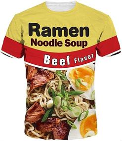 img 4 attached to 🍜 Summer Men's T-Shirts & Tanks: Keasmto Noodles Chicken Shirts - Trendy Clothing